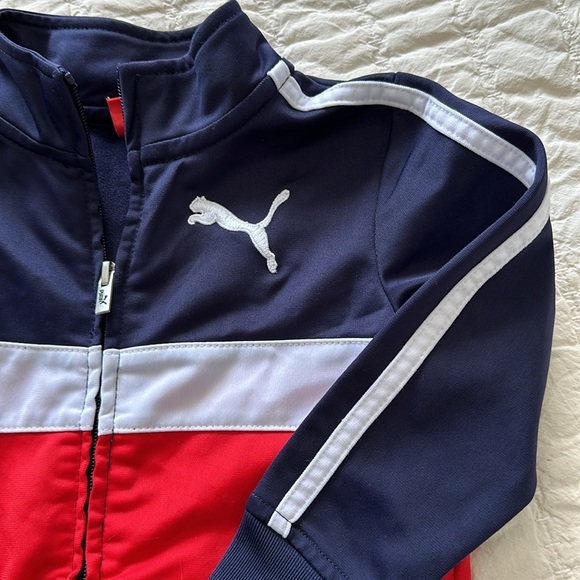 2T and 24m Puma  up spring jackets with pockets, black white red blue - Picture 9 of 14